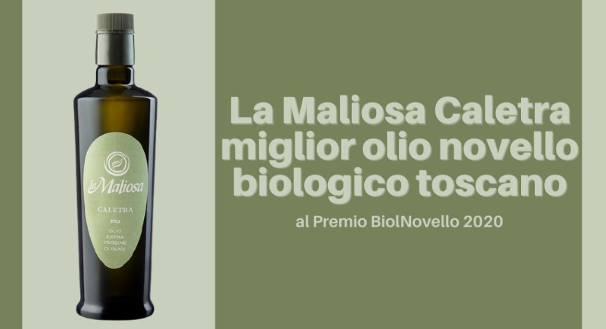 La Maliosa Caletra miglior olio novello biologico toscano al Premio BiolNovello 2020