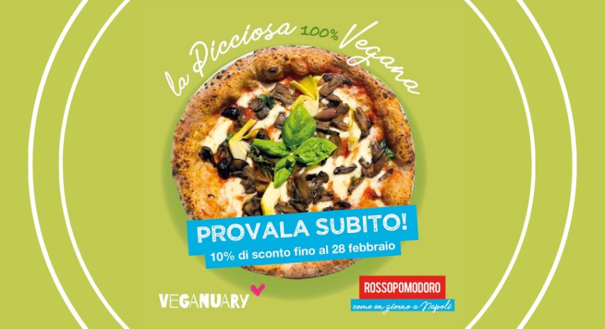 Da Rossopomodoro la nuova pizza 100% vegana 100% napoletana