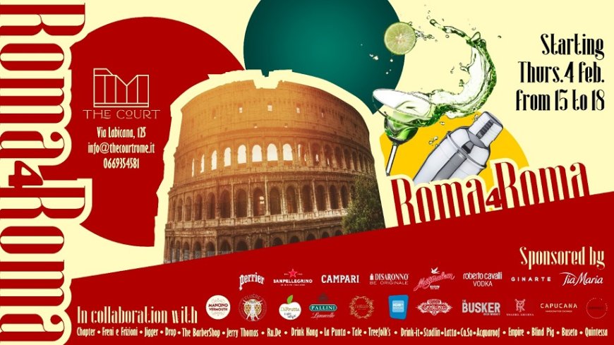 "Roma4Roma", l'iniziativa che riunisce i bartender romani