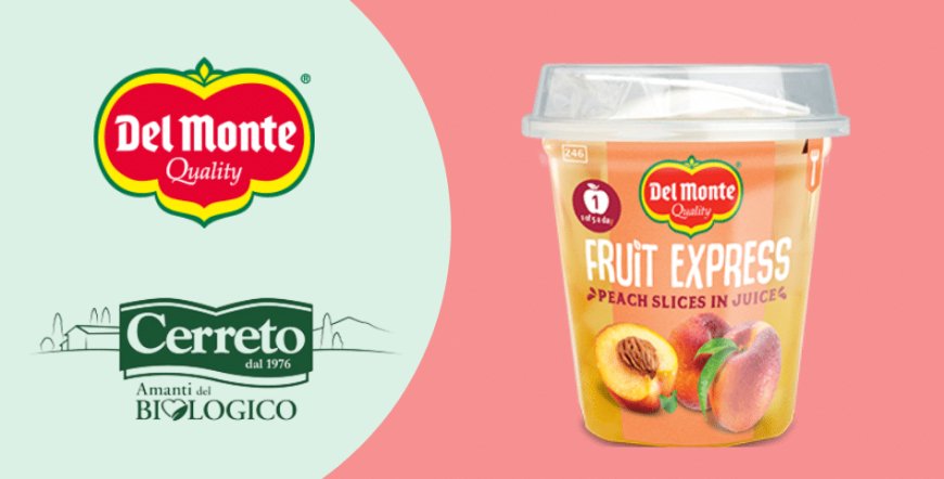 Del Monte sceglie Cerreto Amanti del Biologico per la distribuzione dei nuovi prodotti Fruit Express