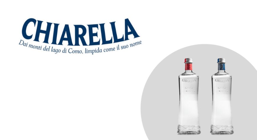 Acqua Chiarella: la nuova bottiglia in vetro disegnata da Lorenzo Palmeri