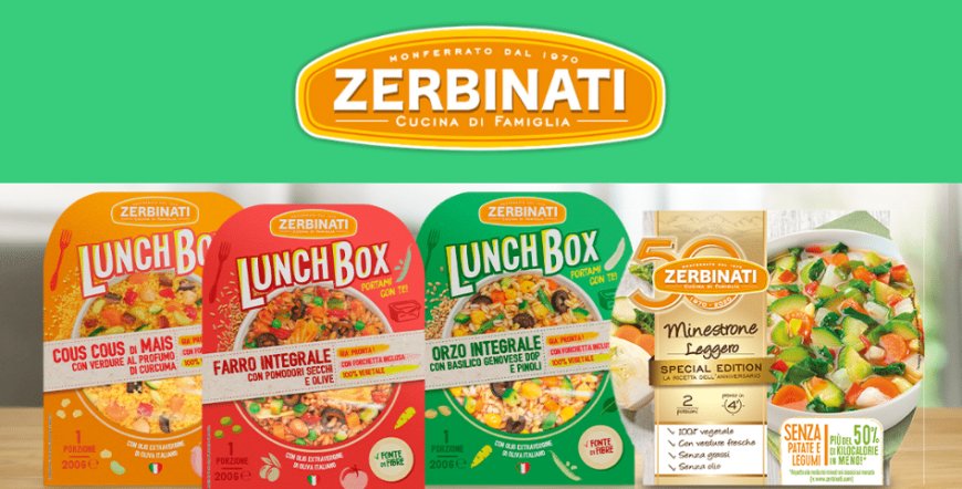 Zerbinati presenta le nuove lunch box e il Minestrone Leggero