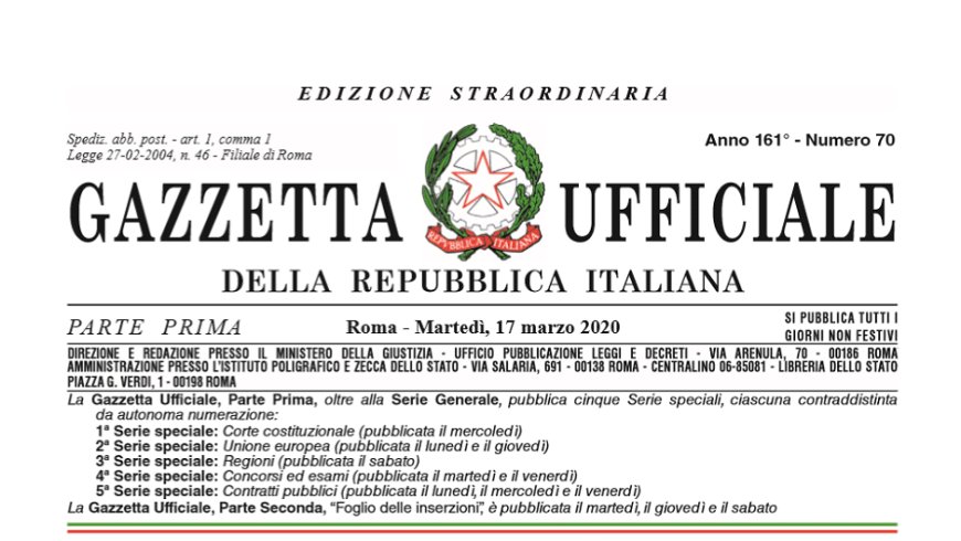 Approfondimenti sul Decreto Legge Cura Italia