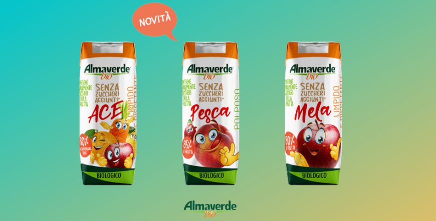 Almaverde Bio lancia la nuova gamma di bevande dedicata ai bambini
