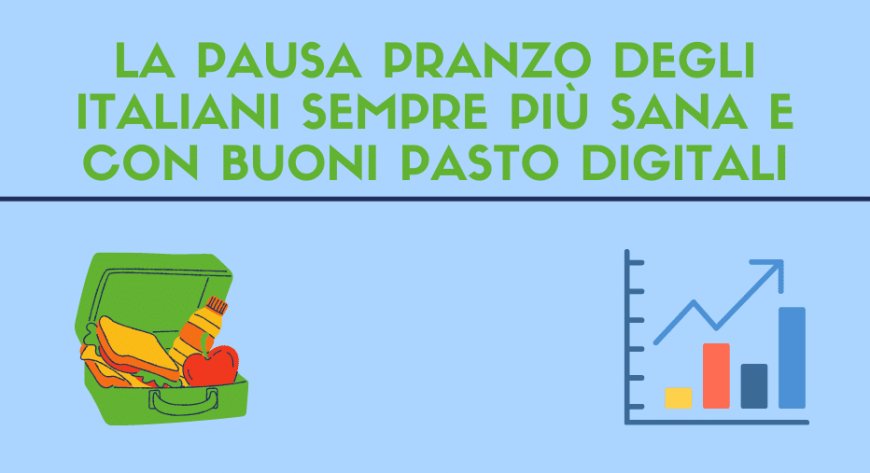 La pausa pranzo degli italiani sempre più sana e con buoni pasto digitali