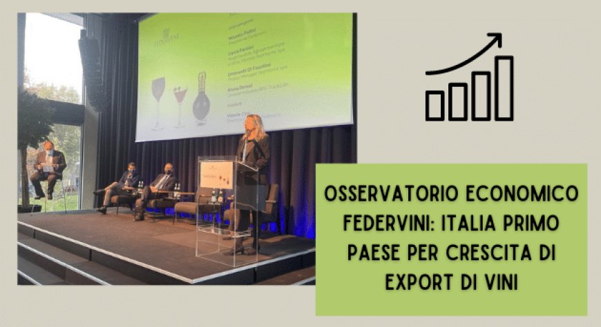 Osservatorio Economico Federvini: Italia primo paese per crescita di export di vini