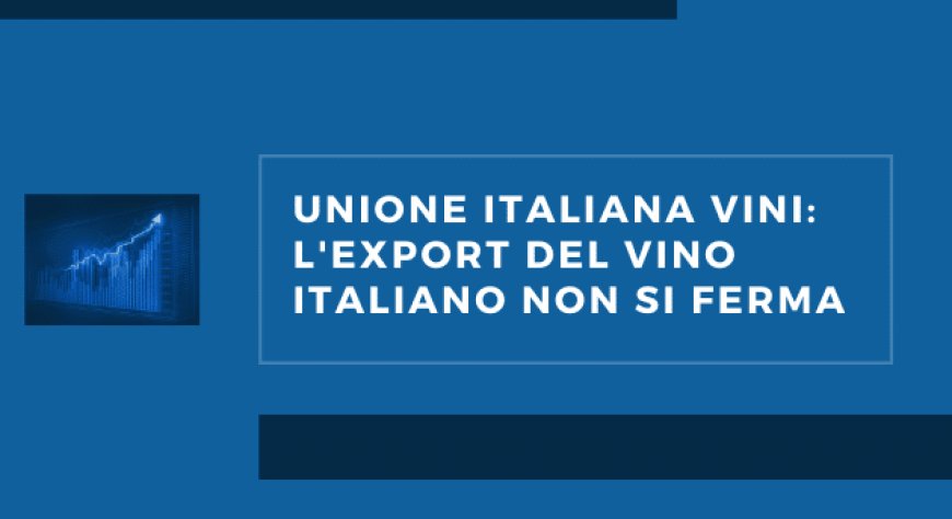 Unione italiana vini: l'export del vino italiano non si ferma