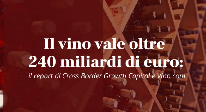 Il vino vale oltre 240 miliardi di euro: il report di Cross Border Growth Capital e Vino.com