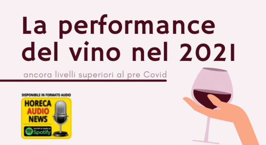 La performance del vino nel 2021: ancora livelli superiori al pre Covid
