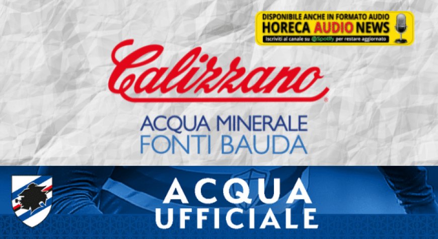 Acqua Minerale Calizzano è l'acqua ufficiale della Sampdoria