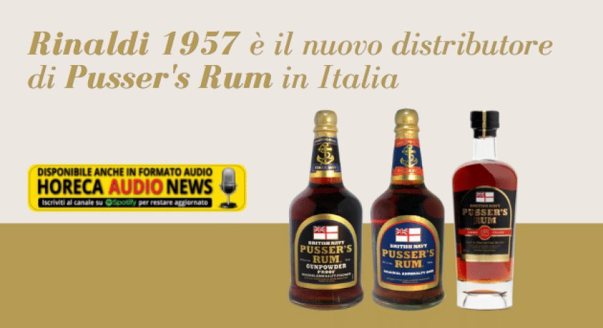 Rinaldi 1957 è il nuovo distributore di Pusser's Rum in Italia