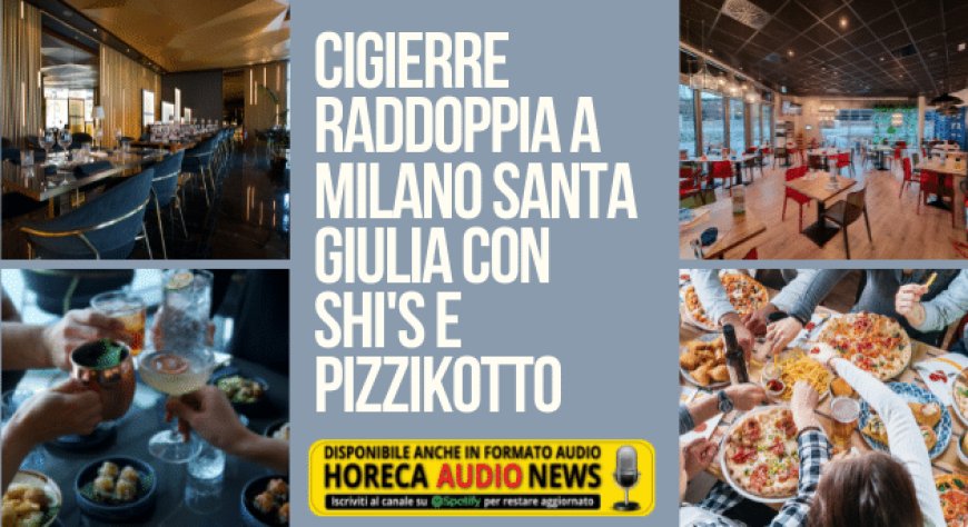 Cigierre raddoppia a Milano Santa Giulia con Shi's e Pizzikotto