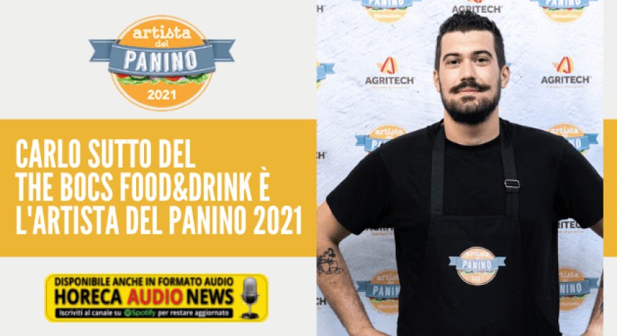 Carlo Sutto del The Bocs Food&Drink è l'Artista del Panino 2021