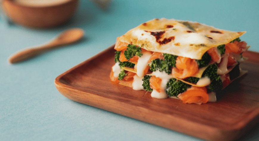 Ricetta Foodlab: lasagnette gratinate con salmone norvegese affumicato e broccoletti