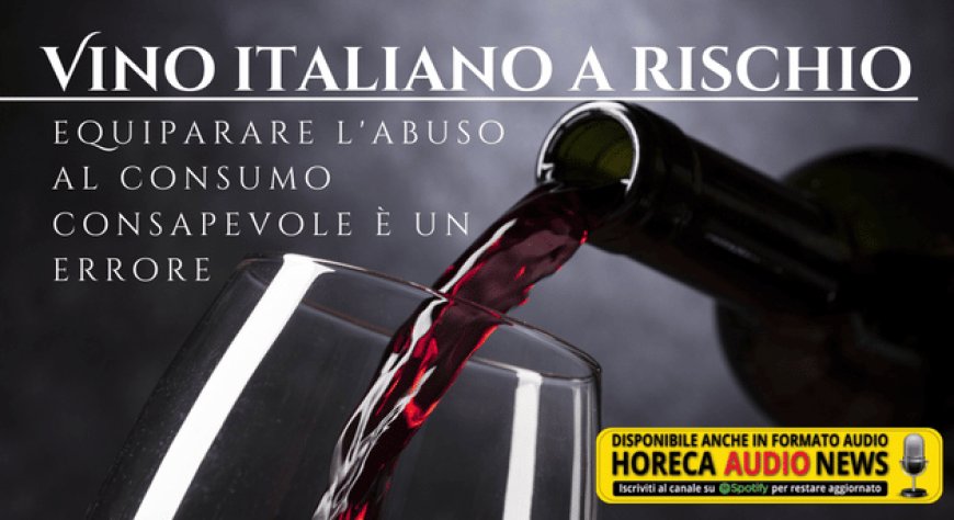 Vino italiano a rischio: equiparare l'abuso al consumo consapevole è un errore