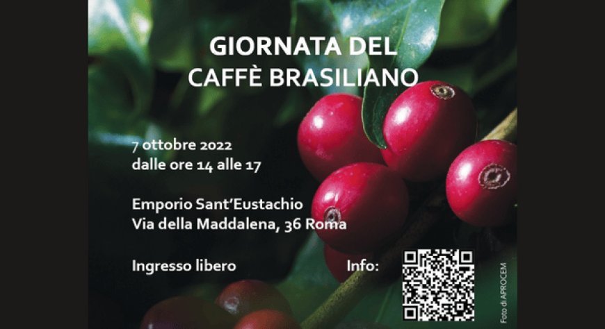 La giornata dedicata al Caffè Brasiliano, il 7 ottobre a Roma