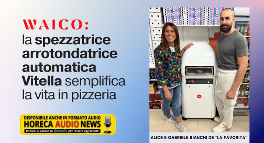 Waico: la spezzatrice arrotondatrice automatica Vitella semplifica la vita in pizzeria
