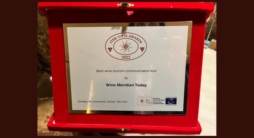 Wine Meridian premiata a Iter Vitis Awards 2022