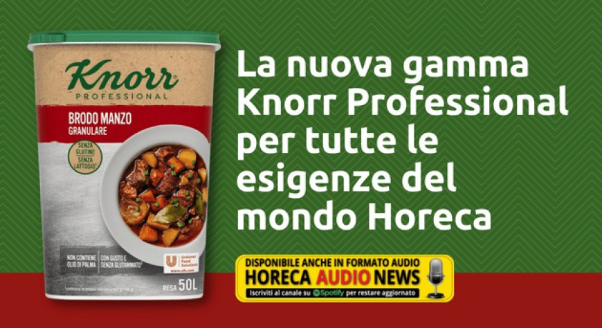 La nuova gamma Knorr Professional per tutte le esigenze del mondo Horeca