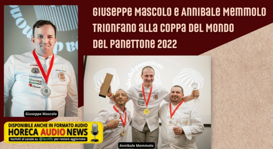Giuseppe Mascolo e Annibale Memmolo trionfano alla Coppa del Mondo del Panettone 2022