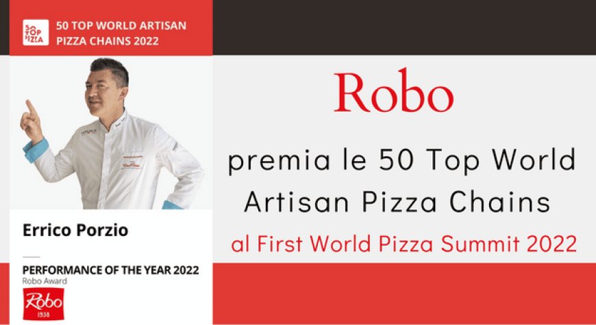 Robo premia le 50 Top World Artisan Pizza Chains al First World Pizza Summit 2022