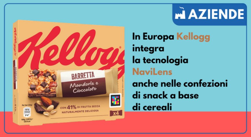 In Europa Kellogg integra la tecnologia NaviLens anche nelle confezioni di snack a base di cereali