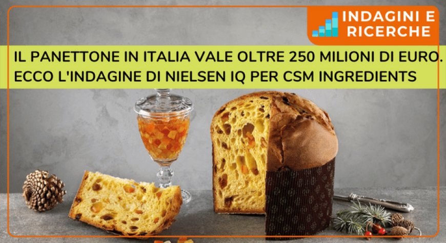 Il Panettone in Italia vale oltre 250 milioni di euro. Ecco l'indagine di Nielsen IQ per CSM Ingredients