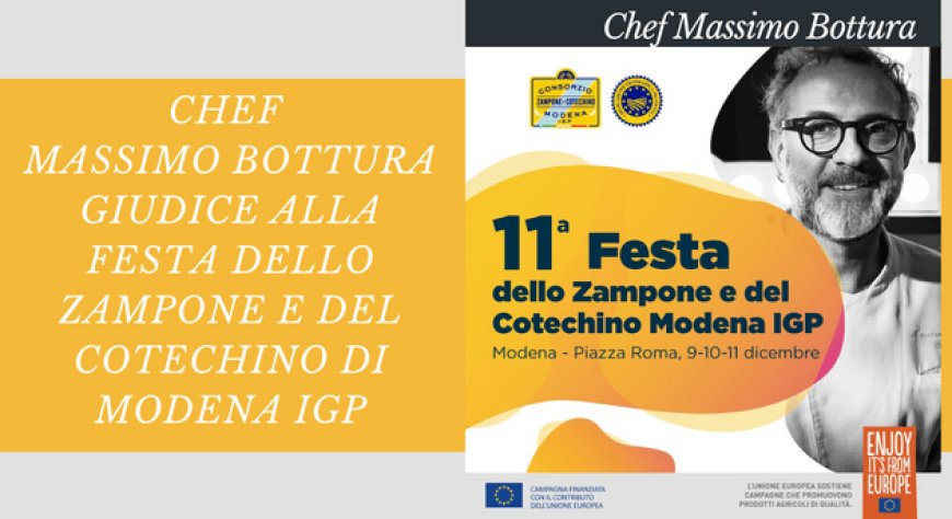 Chef Massimo Bottura giudice alla Festa dello Zampone e del Cotechino di Modena IGP