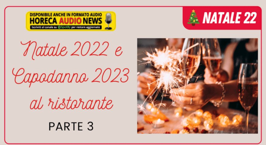 Natale 2022 e Capodanno 2023 al ristorante - Parte 3