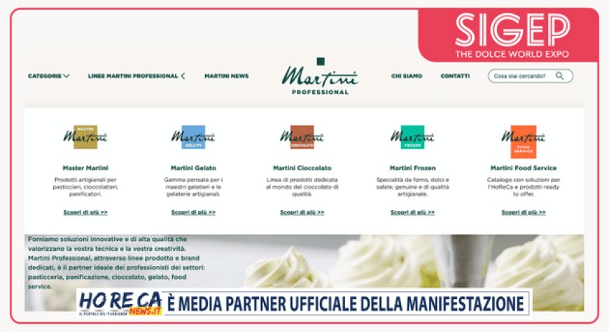 Erbacipollina firma il nuovo sito web di Martini Professional Unigrà