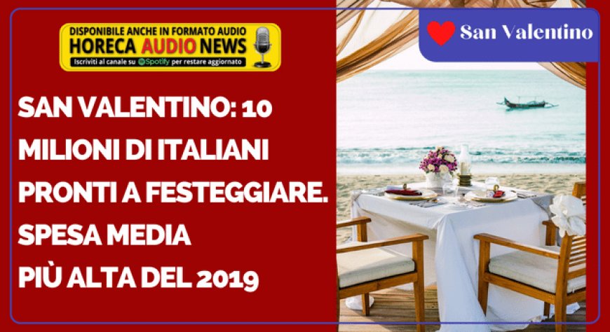 San Valentino: 10 milioni di italiani pronti a festeggiare. Spesa media più alta del 2019