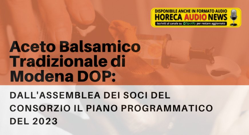 Aceto Balsamico Tradizionale di Modena DOP: dall'assemblea dei soci del Consorzio il piano programmatico del 2023