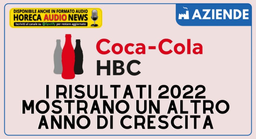 Coca-Cola HBC: i risultati 2022 mostrano un altro anno di crescita