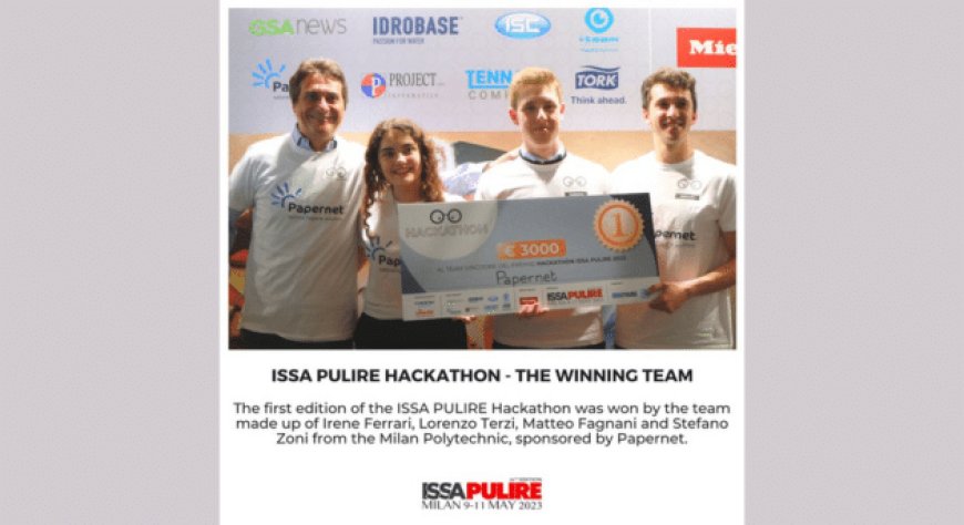 Il Team Papernet vince la prima edizione dell’Hackathon a ISSA PULIRE