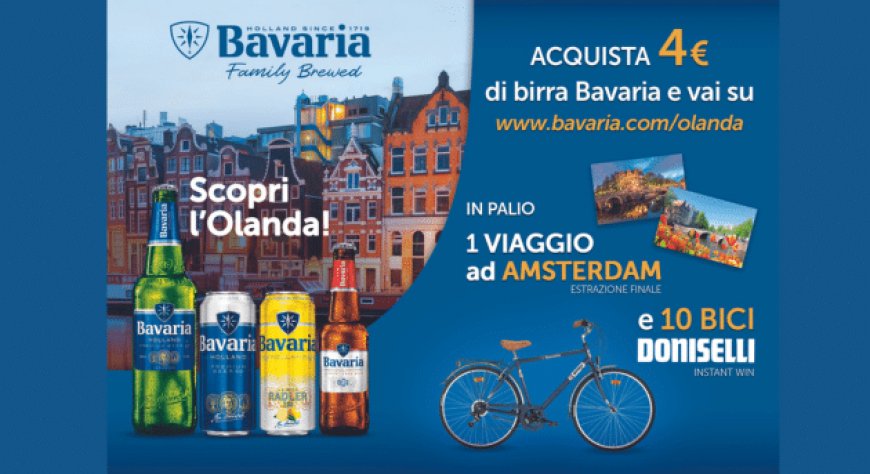 Bavaria lancia un nuovo concorso per vincere un viaggio ad Amsterdam