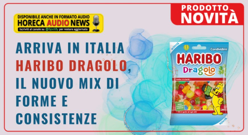 Arriva in Italia HARIBO Dragolo, il nuovo mix di forme e consistenze