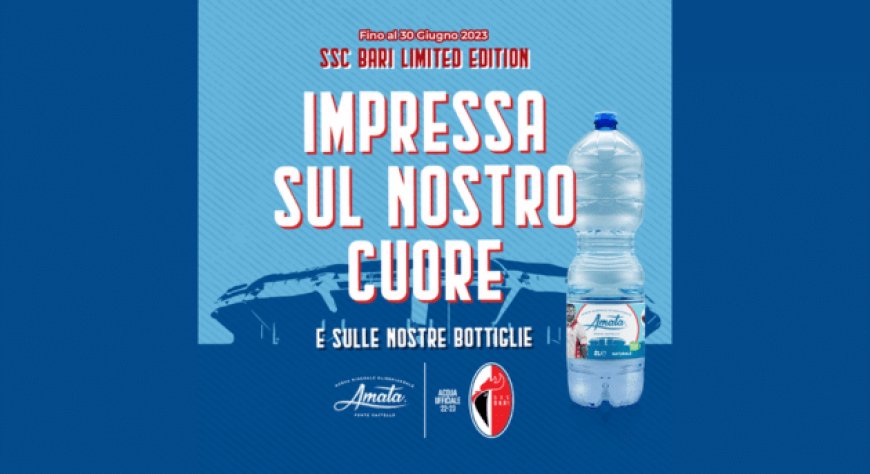 Acqua Amata presenta la nuova limited edition in collaborazione con SSC Bari