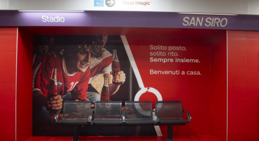 Coca-Cola è il nuovo sponsor della fermata “San Siro Stadio” della M5