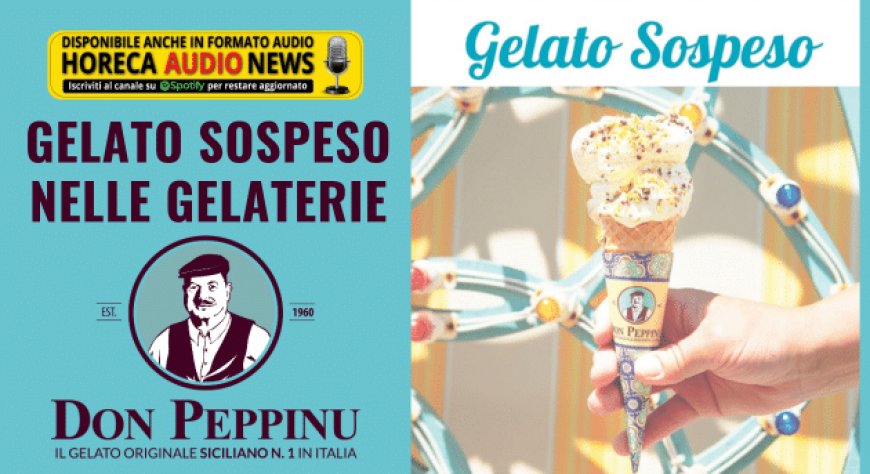 Gelato sospeso nelle gelaterie Don Peppinu