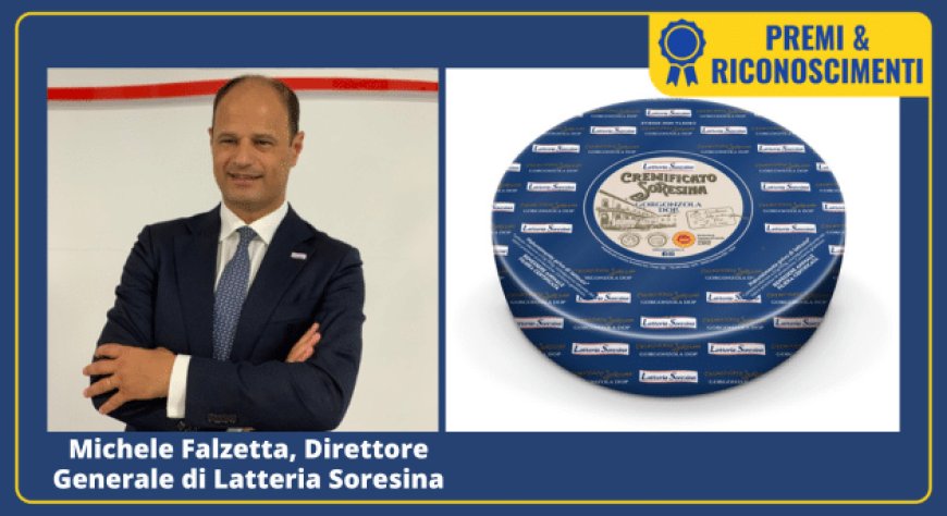 Gorgonzola Soresina miglior formaggio italiano, Gold Medal all'ICDA