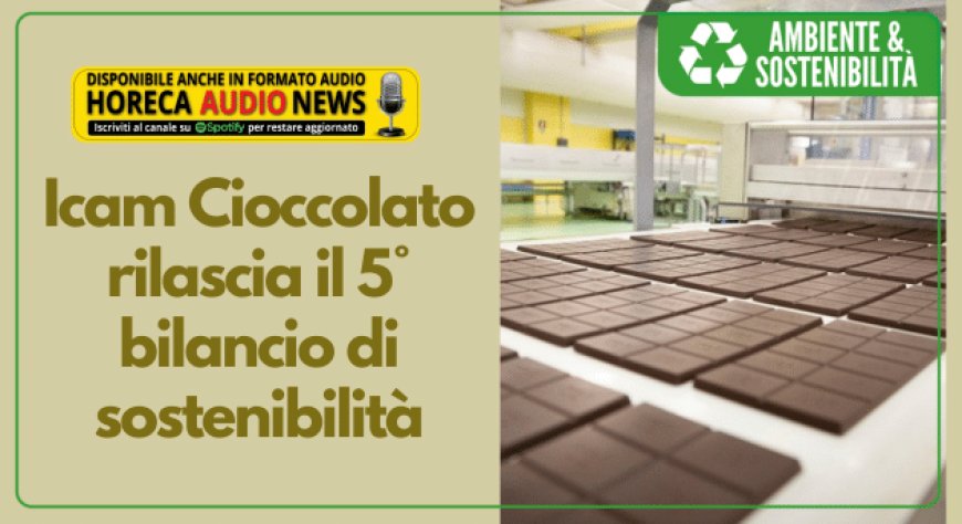 Icam Cioccolato rilascia il 5° bilancio di sostenibilità