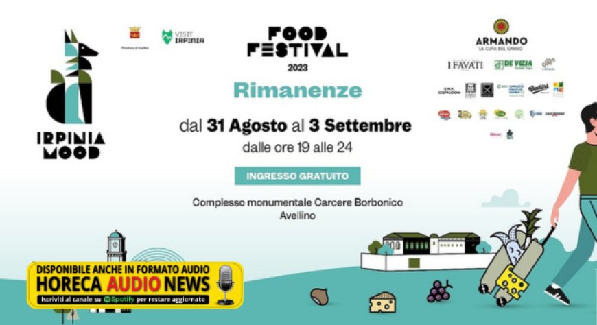 Al via domani "Irpinia Mood Food Festival": ad Avellino le stelle della ristorazione italiana