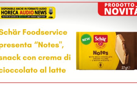Schär Foodservice presenta “Notes", snack con crema di cioccolato al latte