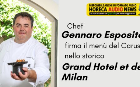 Chef Gennaro Esposito firma il menù del Caruso, nello storico Grand Hotel et de Milan