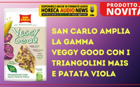 San Carlo amplia la gamma Veggy Good con i Triangolini Mais e Patata Viola