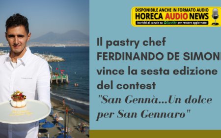 Il pastry chef  Ferdinando De Simone vince la sesta edizione del contest "San Gennà… Un dolce per San Gennaro" 