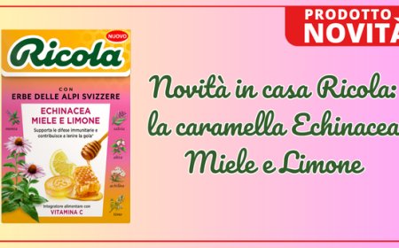 Novità in casa Ricola: la caramella Echinacea Miele e Limone