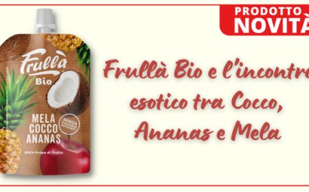 Frullà Bio e l'incontro esotico tra Cocco, Ananas e Mela