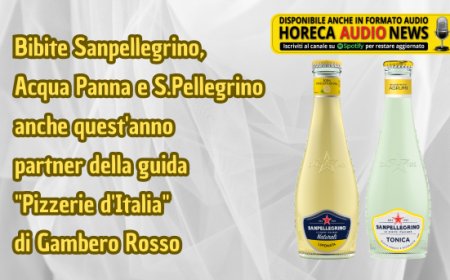 Bibite Sanpellegrino, Acqua Panna e S.Pellegrino anche quest'anno partner della guida "Pizzerie d'Italia" di Gambero Rosso