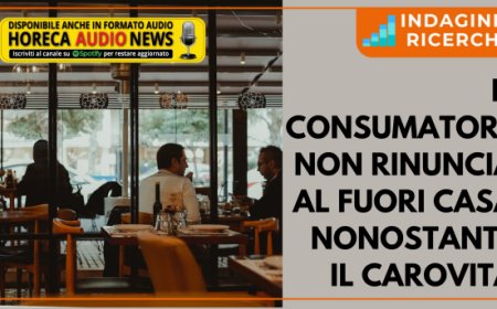 Il consumatore non rinuncia al fuori casa nonostante il carovita